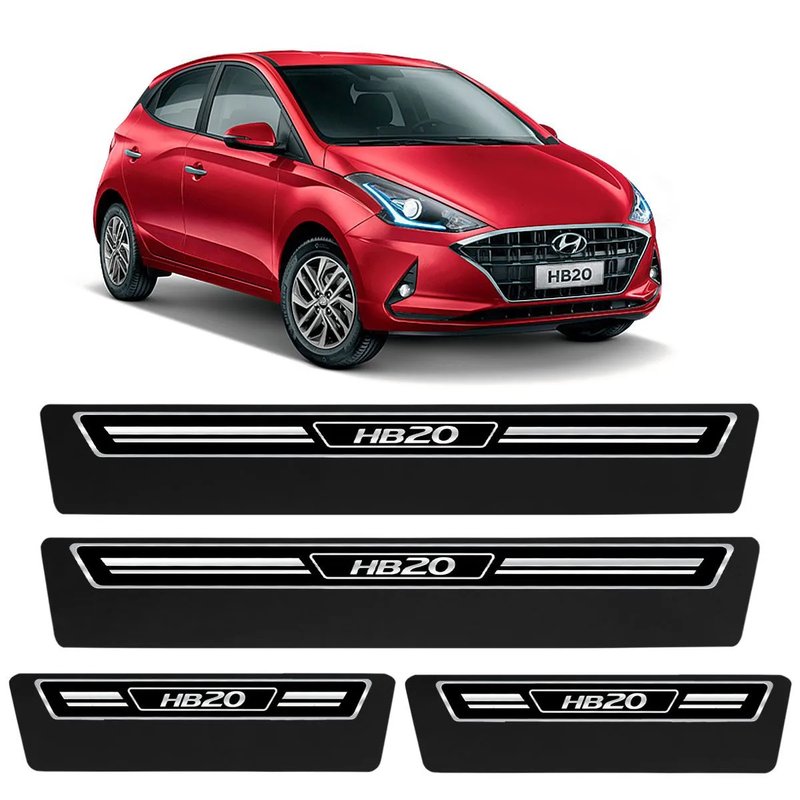 kit soleira premium elegance hyundai hb 20 super protecao veikko
