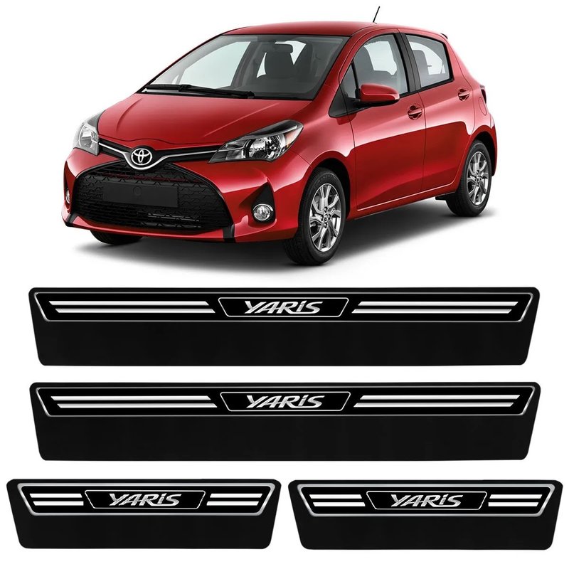 kit soleira premium elegance toyota yaris super protecao veikko