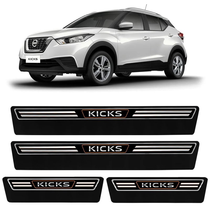 kit soleira premium elegance toyota hilux super protecao veikko