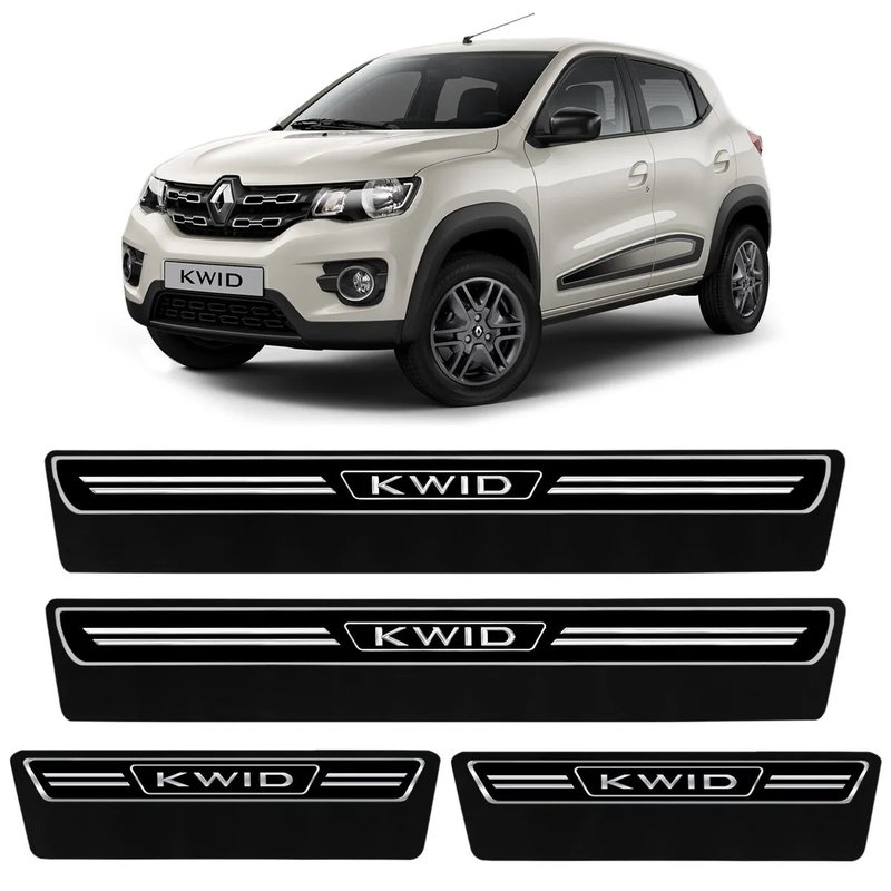 kit soleira premium elegance renault kwid super protecao veikko