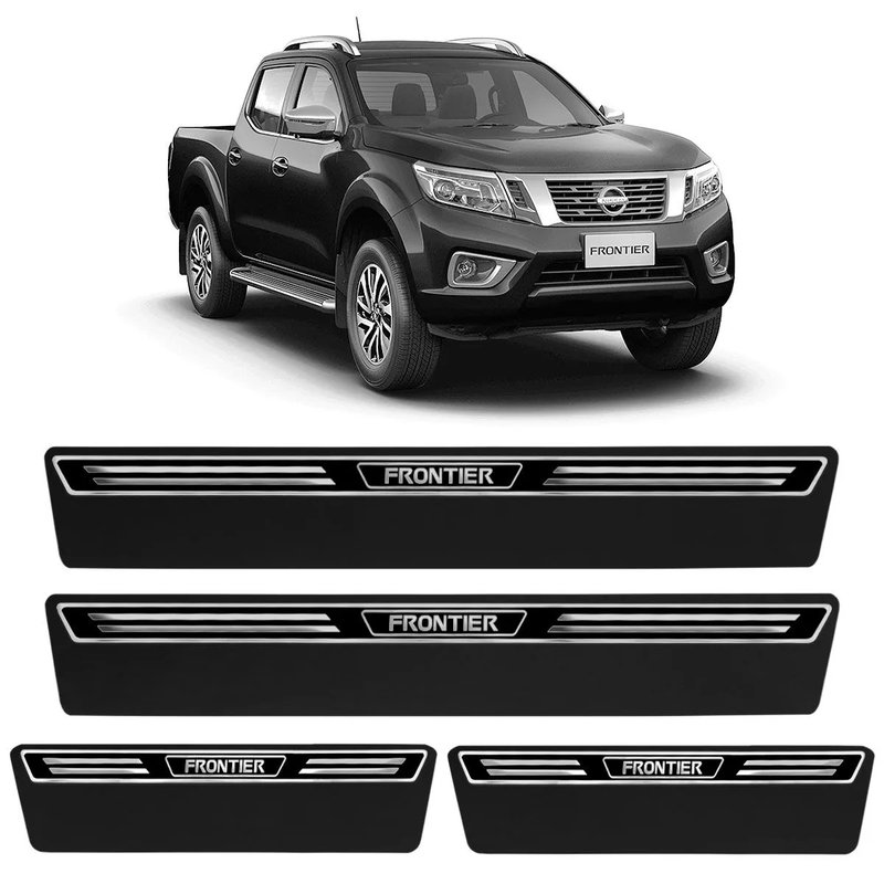 kit soleira premium elegance nissan frontier super protecao veikko
