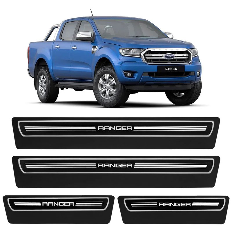 kit soleira premium elegance ford ranger super protecao veikko
