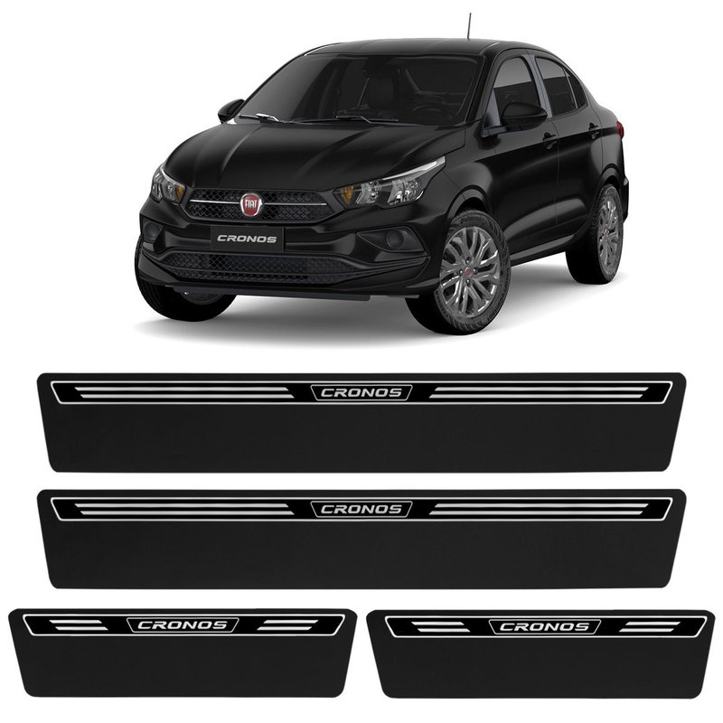 kit soleira premium elegance fiat cronos super protecao veikko