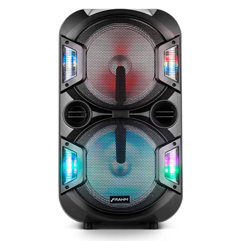 mini torre de som bluetooth tf 600 wireless connect 600w rms usb frahm