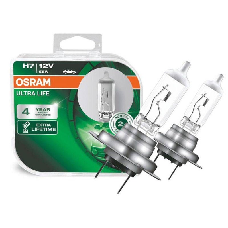 Lâmpada Halógena H7 Ultralife 64210ULT 55W 12V Duo Osram (Par)