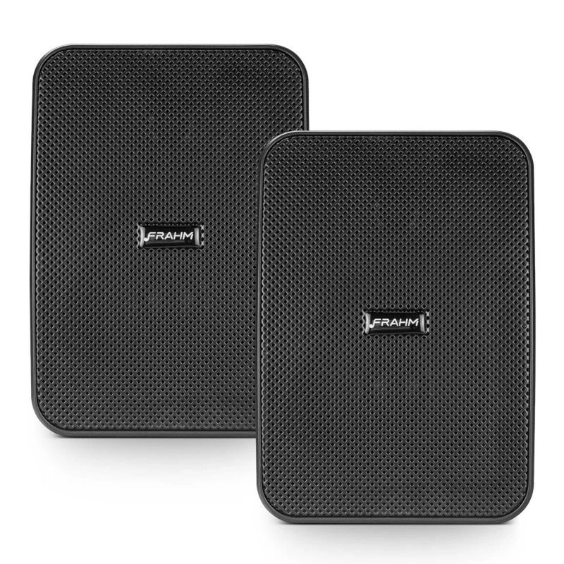 par de caixa de som passiva cs 4 60w outdoor 8 ohms frahm preta