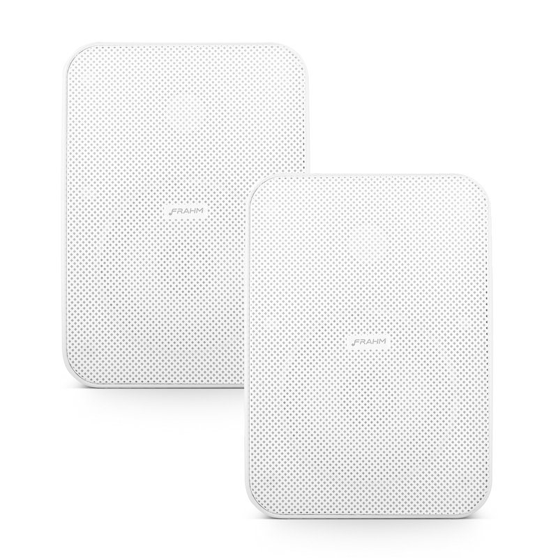 par de caixa de som passiva cs 5 80w outdoor 8 ohms frahm branco 2