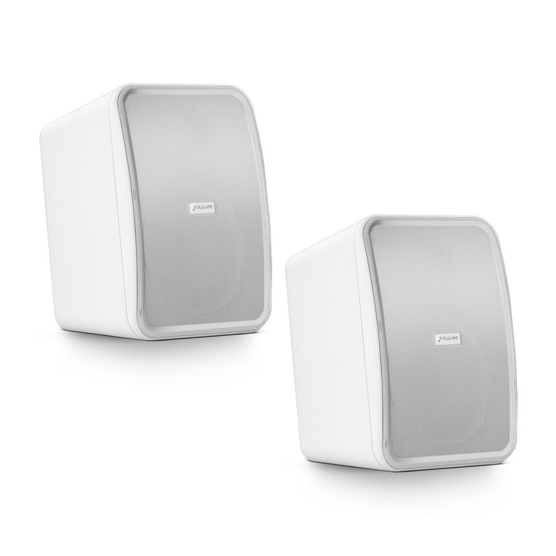caixa de som passiva frahm hs 5 telar chanfrada outdoor branca 4