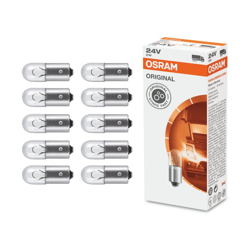 lampada halogena para painel 3797 2w 24v com 10 pecas osram
