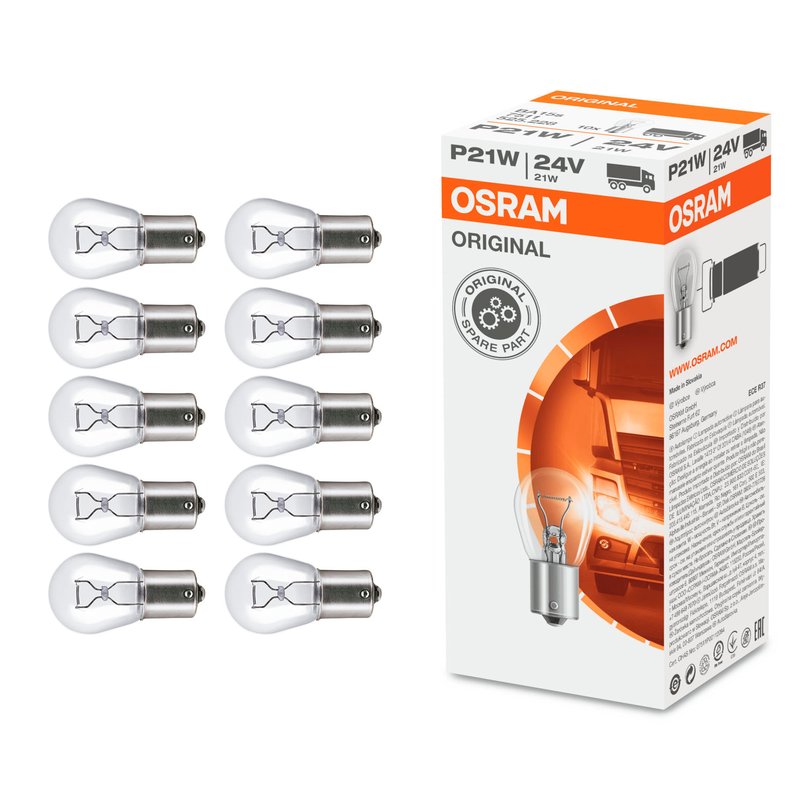 lampada pisca 7511 21w 24v com 10 pecas osram