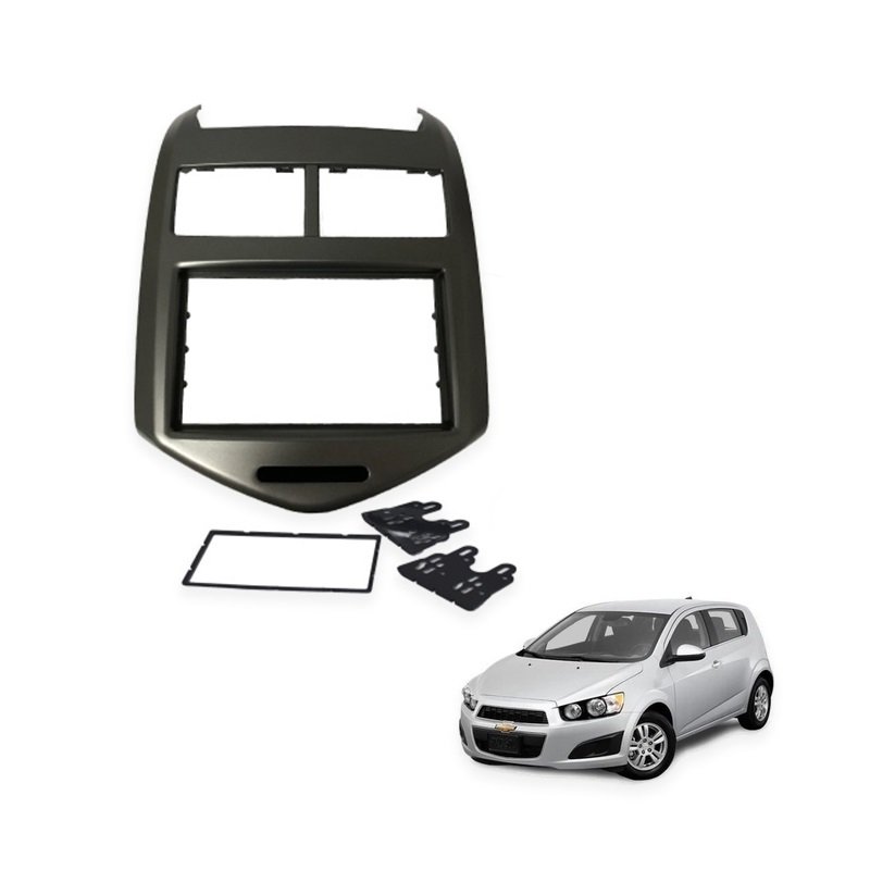 moldura gm sonic 2013 em diante 4078 fiamon grafite