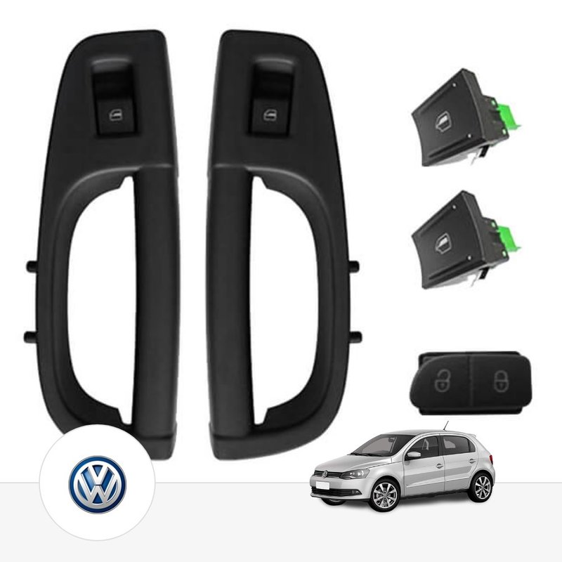 Kit Vidro Elétrico Volkswagen Gol G6 4 Portas Traseiro Tragial vwae049