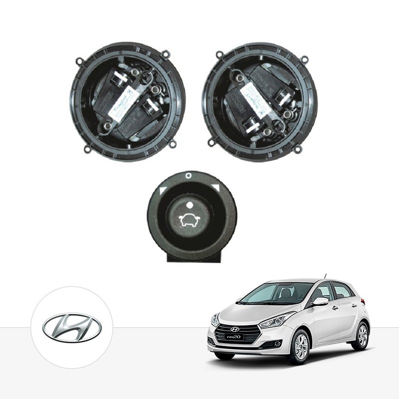 Kit Retrovisor Elétrico Sensorizado Hyundai HB20 até 2019 Tragial 1
