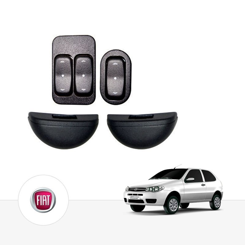 Kit Vidro Elétrico Pálio / Strada 2004 à 2015 2 Portas (Todos) Tragial ftse047