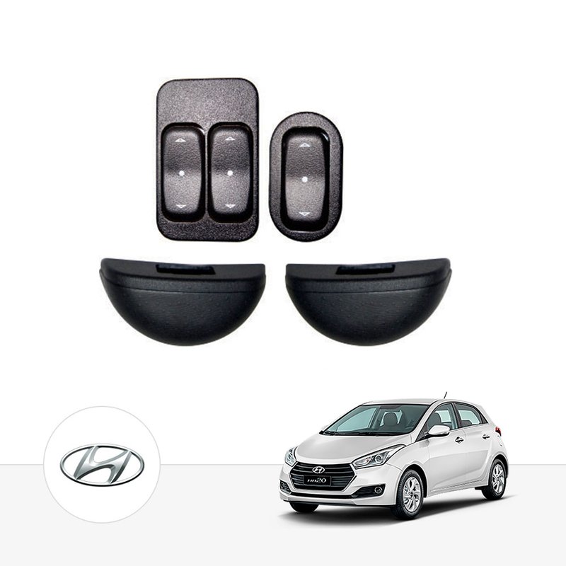 Kit Vidro Elétrico Hyundai HB20 2012 à 2015 Dianteiro Alternativo Tragial hyae001