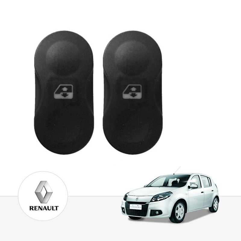 Kit Vidro Elétrico Renault Sandero 2009 2010 4 Portas Dianteiro Tragial pakvrnae001 2