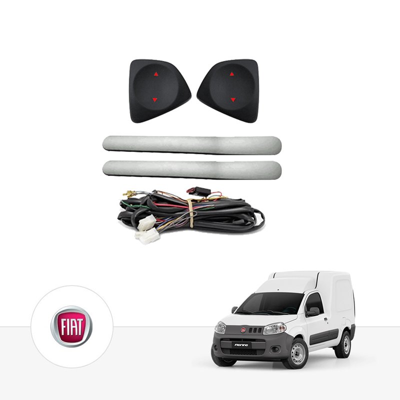 Kit Vidro Elétrico Fiat Uno Way / Nova Fiorino 2 Portas Tragial ftae024