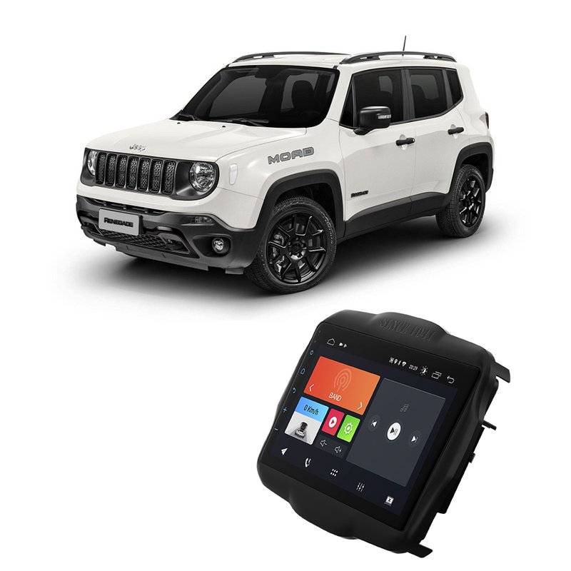 Kit Multimídia Especifica Jeep Renegade 2016 à 2021 10.1'' Android FT-MM-A