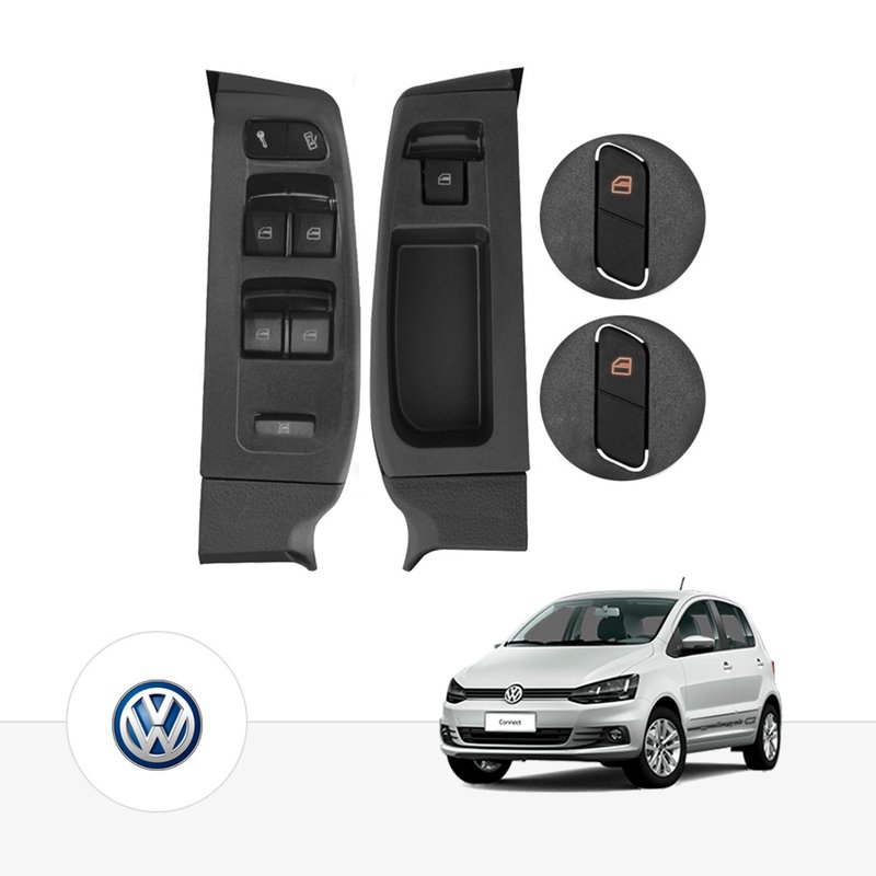 Kit Vidro Elétrico Volkswagen Novo Fox 2010 em diante 2 Portas Tragial pakvvwse045 fox novo