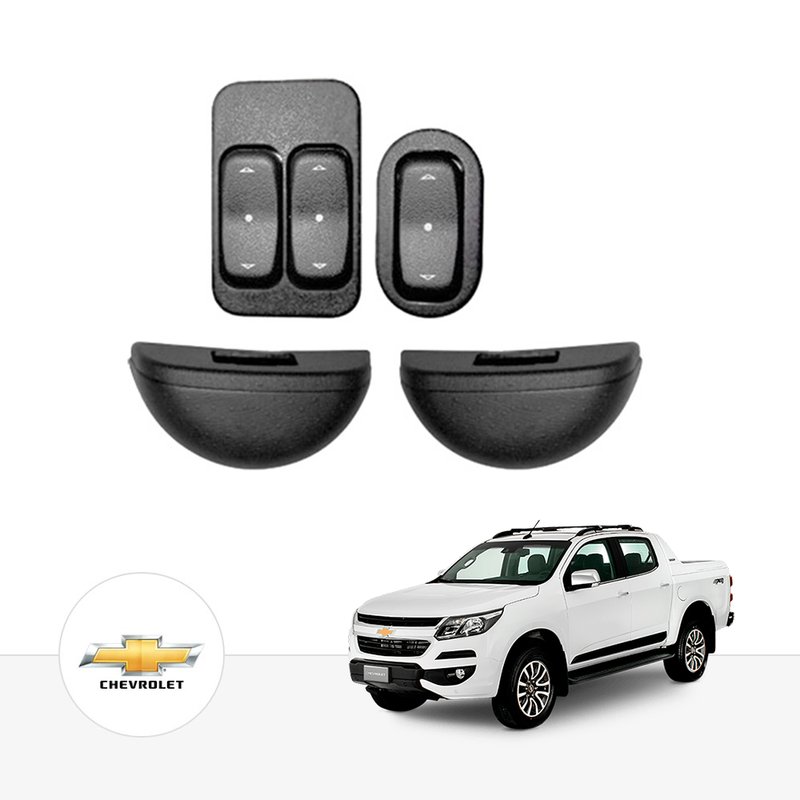 Kit Vidro Elétrico Chevrolet Nova S10 2012 em Diante 2 ou 4 Portas Dianteiro  pakvgmae045