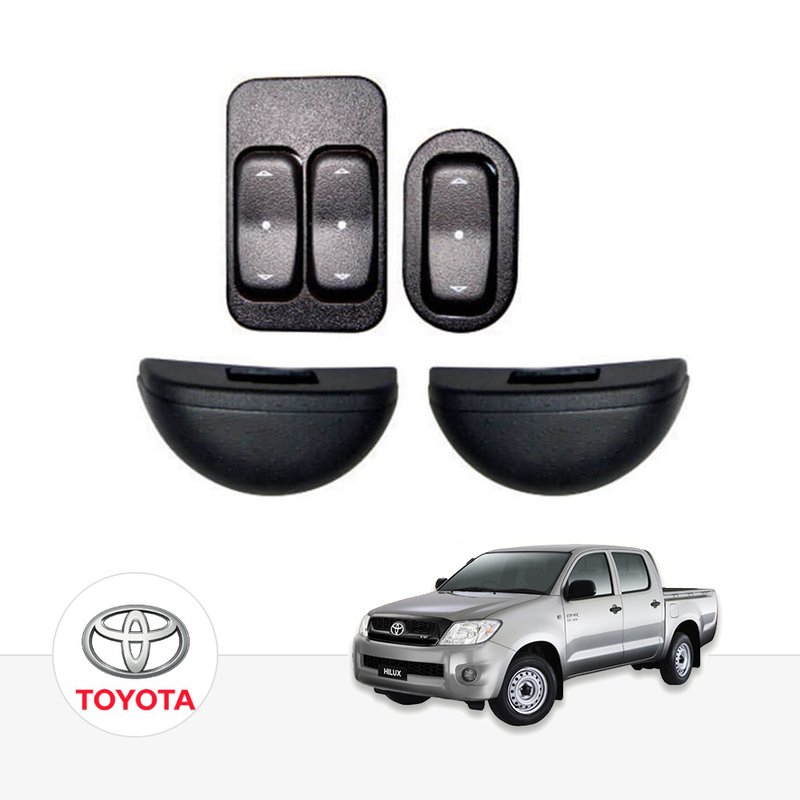 Kit Vidro Elétrico Toyota Hilux 2005 à 2015 Alternativo 2 ou 4 Portas Tragial toae001