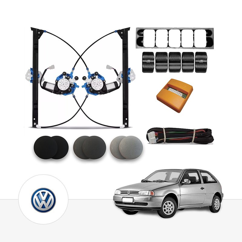 Kit Vidro Elétrico Volkswagen Gol / Parati G2 1997 à 2000 2 Portas Tragial parkvwae001