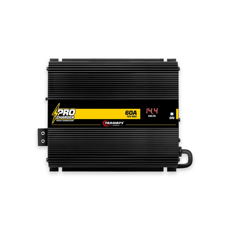 Fonte e Carregador Digital de Baterias ProCharger 60A Bivolt 14.4V Taramps 1