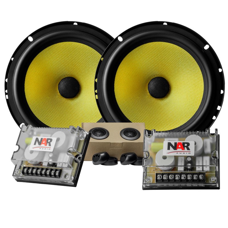 kit duas vias alto falante 6 5 polegadas kevlar 60w rms 650 cs 3 nar audio