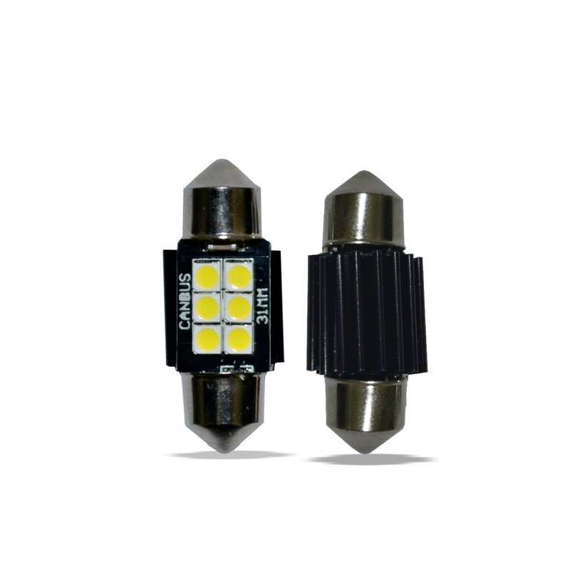 Par de LED Torpedo Premium Automotivo JR8 - 31mm jpeg