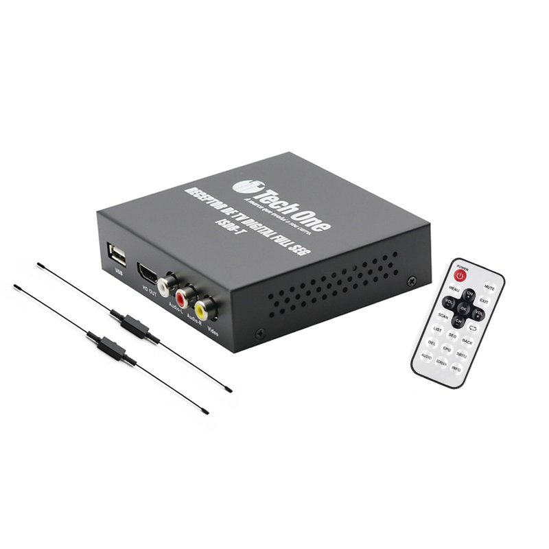 receptor de tv digital automotivo full hd com controle remoto techone