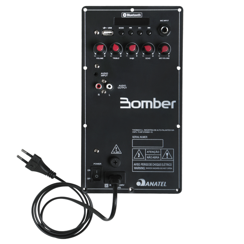 amplificador bluetooth residencial bomber