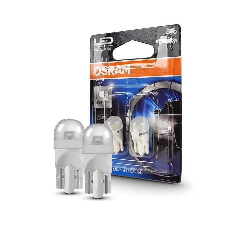 Par Lâmpadas Led W5W T10 W2.1x9.5d 6000k Pingo Osram