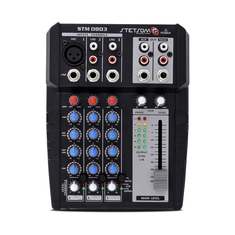 mesa de som automotivo equalizadora stetsom stm0803 3 canais stetsom 2