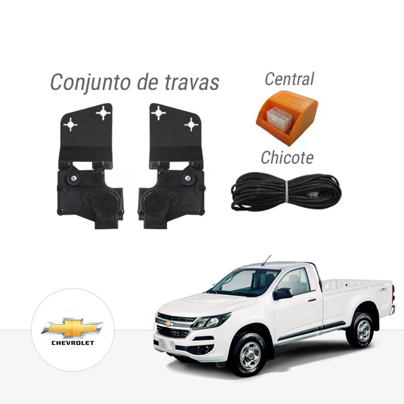 Kit Trava Elétrica Dedicada Chevrolet Nova S10 2 Portas Tragial