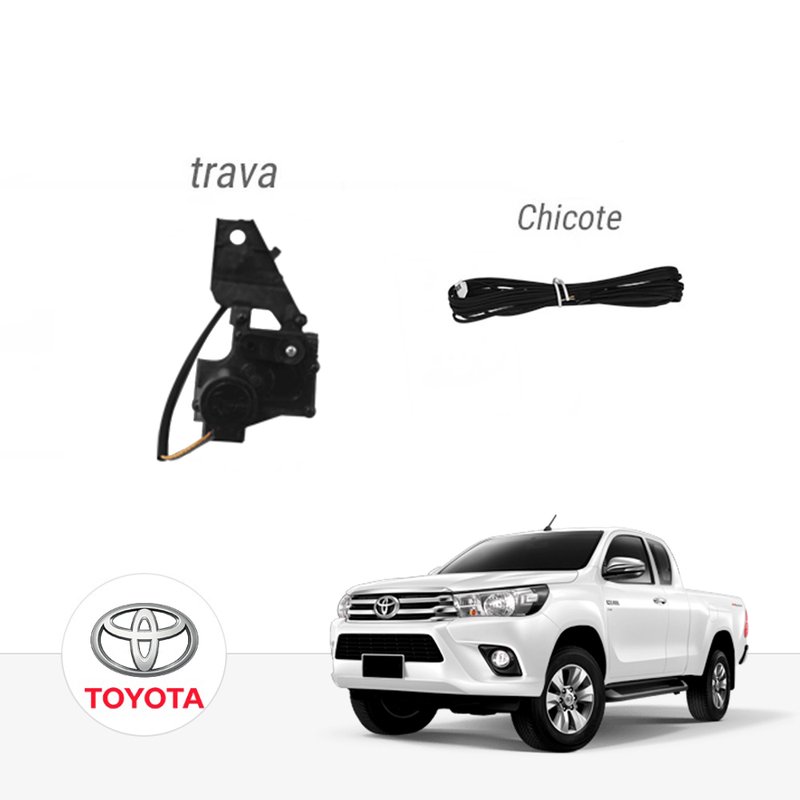 Trava Elétrica Caçamba Toyota Hilux 2016 em Diante Tampa Traseira Tragial