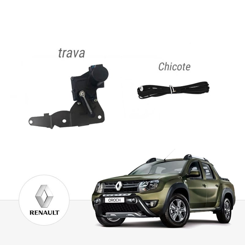 Trava Elétrica Caçamba Renault Oroch 2015 à 2020 Tampa Traseira Tragial