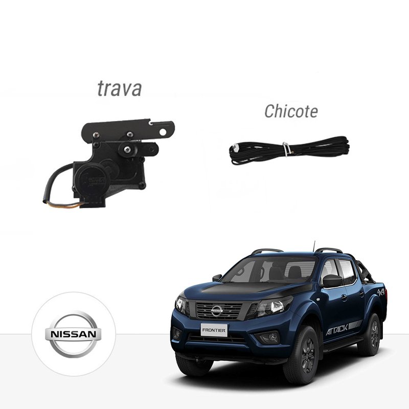 Trava Elétrica Caçamba Nissan Frontier 2017 em Diante Tampa Traseira Tragial