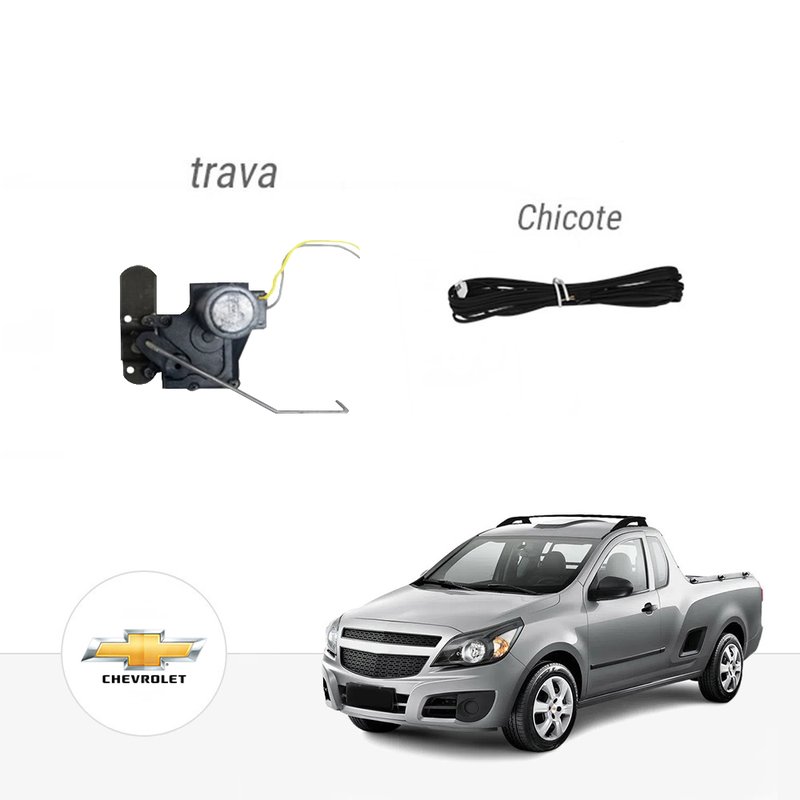 Trava Elétrica Caçamba GM Chevrolet Montana Todas Tampa Traseira Tragial
