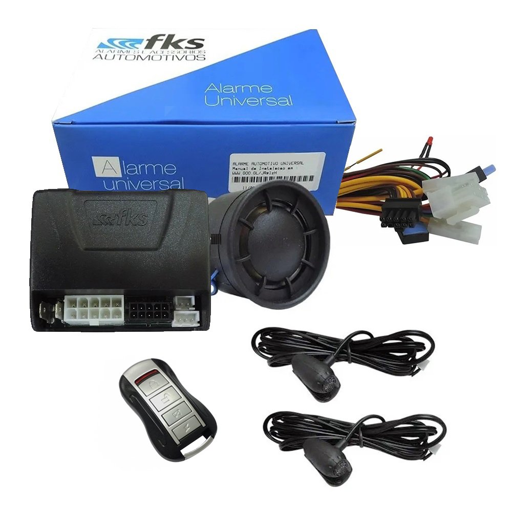 Alarme Antifurto Automotivo FK 902 ALF Universal com 1 Controle CR