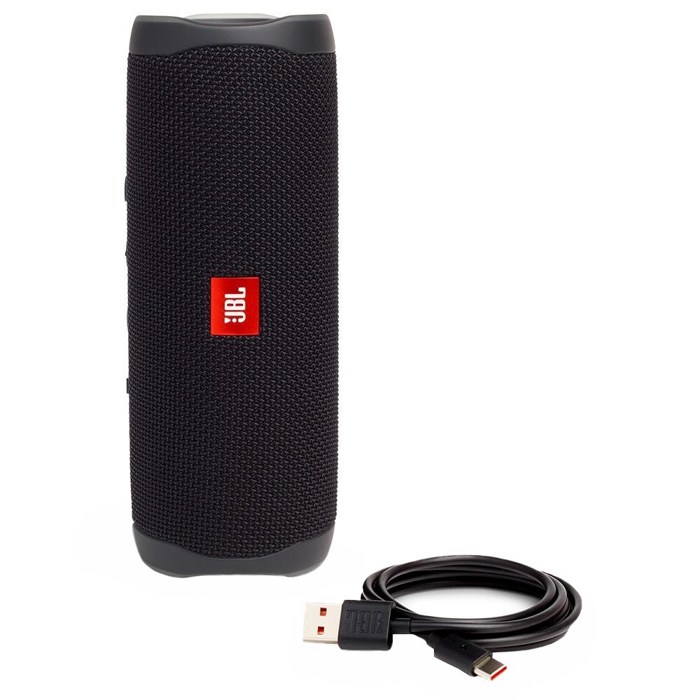 Caixa de Som Portátil JBL Flip 5 Bluetooth IPX7 Partyboost Preta