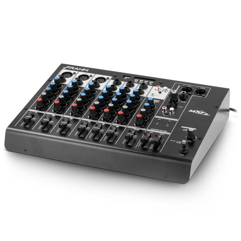 Mesa de Som Mixer MXF 8 BT Bluetooth 8 Canais Frahm 2