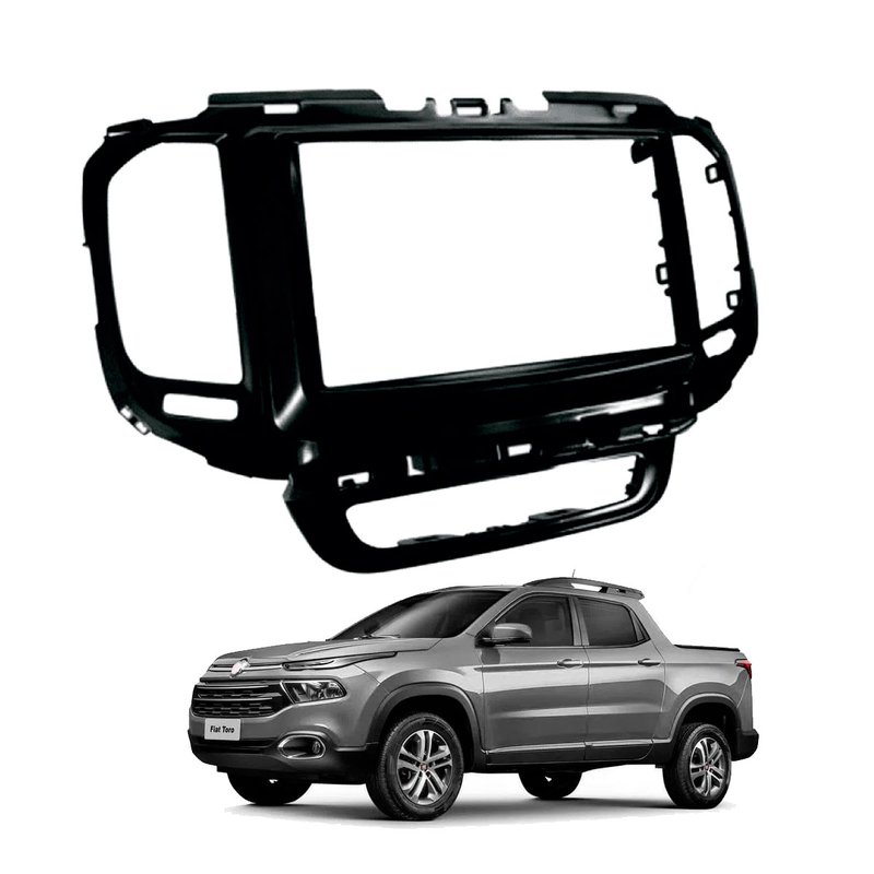 moldura 4123 2 din fiat toro black piano 2016 2017 2018 2019 jp fiamon