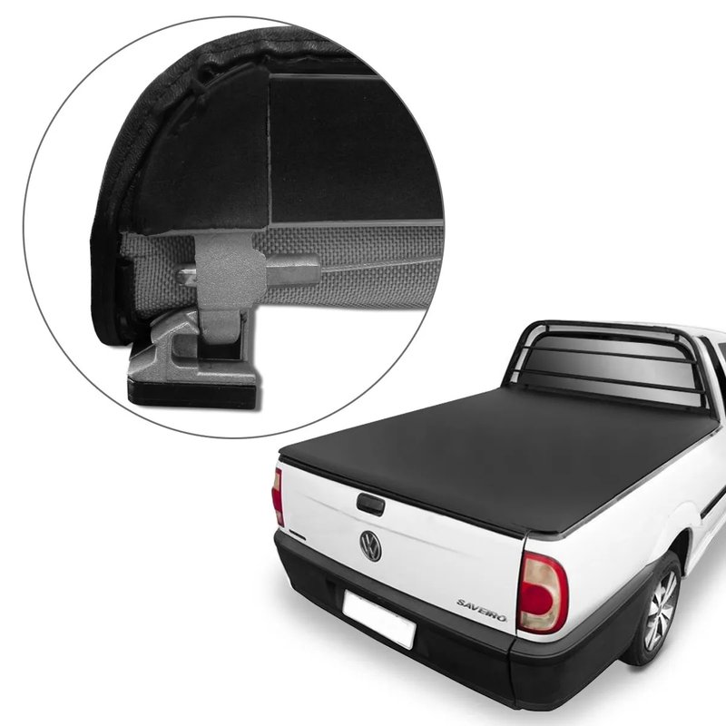 lona capota maritima vw saveiro com grade sem estepe 1998 a 2009 lff052 flash force