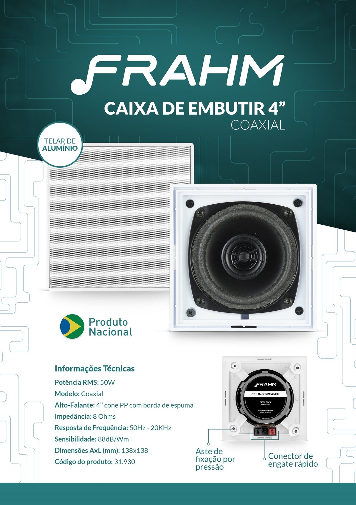 flyer arandela 4 coaxial