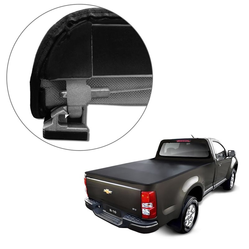lona capota maritima chevrolet s10 cabine simples 2012 a 2021 lff175 flash force