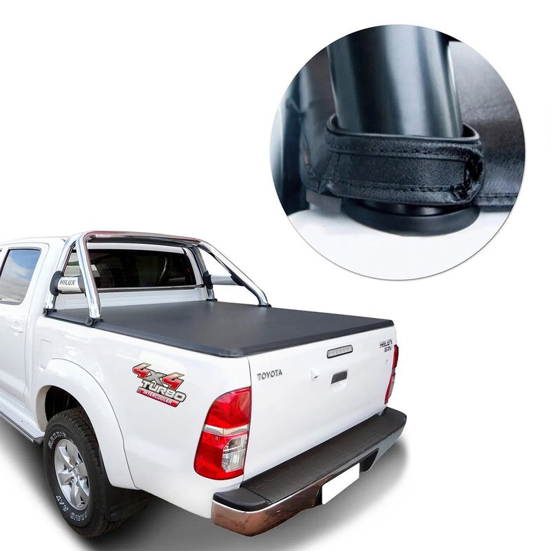 lona capota maritima hilux cabine dupla 2009 2015 lff123 flash cover