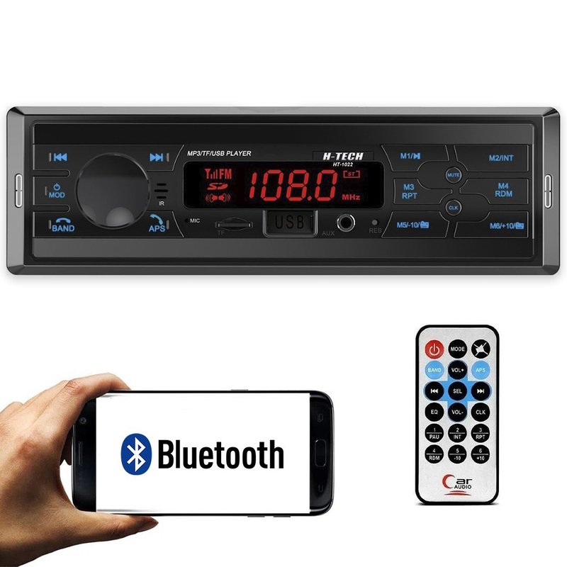 radio automotivo usb sd aux bluetooth ht 1022 h tech