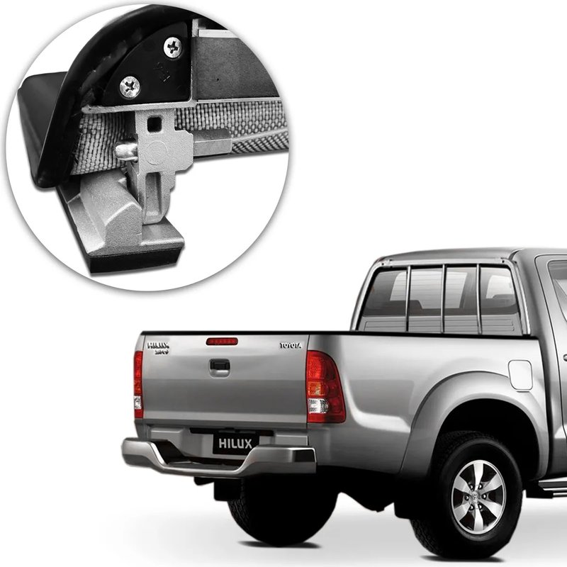 lona capota maritima hilux cs com grade 2005 a 2015 slim force sl103f flash cover