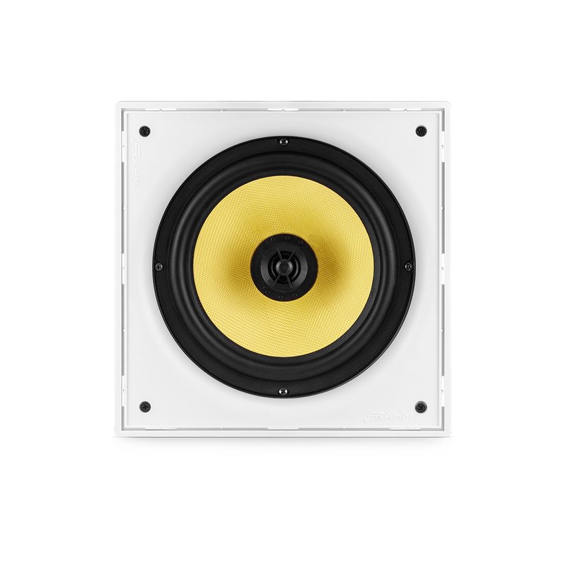 arandela quadrada 8 100w rms coaxial telar aluminio branca frahm peca 2