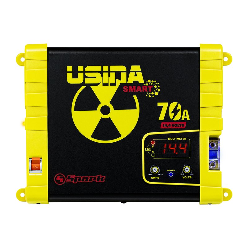 fonte automotiva smart 12v 70a com voltimetroamperimetro usina